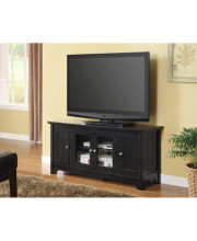 52" Black Wood TV Stand Console WALK-W52C4DOBL