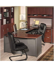 Bush Business Furniture Series c 4-Piece Right-Hand Bow Front Desk
