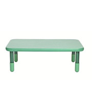 Angeles Baseline 48"x30" Rect. Table, Homeschool/Playroom Toddler Furniture, Kids Activity Table for Daycare/Classroom Learning, 16" Legs, Teal Grn.