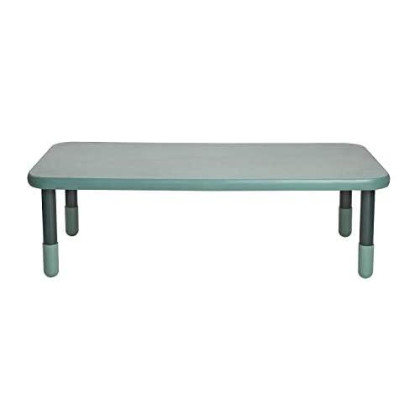 Angeles-AB746RGN18 Baseline 60"x30" Rect. Table, Homeschool/Playroom Toddler Furniture, Kids Activity Table for Daycare/Classroom Learning, 18" Legs, Teal Grn.