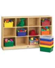 12 Compartment Cubby Bin Color: Clear