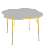48" Clover Table Grey-Yellow/Standard Ball