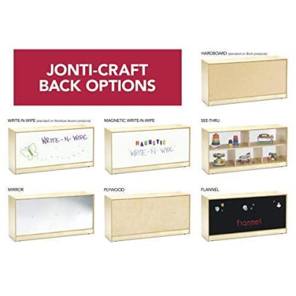 Jonti-Craft 20 Cubbie-Tray Fold-n-Lock with Colored Trays