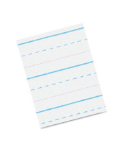 Pacon PACZP2412 Zaner-Bloser Sulphite Handwriting Paper, Dotted Midline, Grade 2, 1/2" x 1/4" x 1/4" Ruled Long, 10-1/2" x 8", 500 Sheets