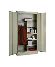 Tennsco 7214PY Combination Storage Cabinets, 36-Inch x18-Inch x72-Inch, Putty