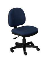 Armless Fabric Task Chair
