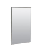 Zenna Home EMM1027 Prism Beveled Medicine Cabinet, 16 x 26 inches, White