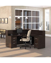 Bush Business Furniture Series C 5-Piece L-Shape Reception Computer Desk