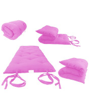 Queen Size Pink Traditional Japanese Floor Futon Mattresses, Foldable Cushion Mats, Yoga, Meditaion 60" Wide X 80" Long