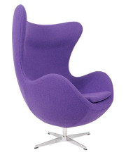 MLF Arne Jacobsen Egg Chair in Purple Cashmere (5 Colors)