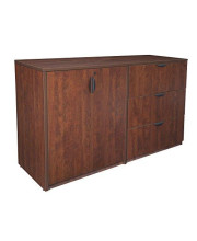 Regency Legacy Stand Side Set with Lateral File and Storage Cabinet, 72" x 23", Cherry