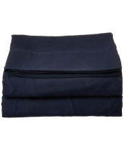 Luxury Flat Sheet Elegant comfort Wrinkle-Free 1500 Thread count Egyptian Quality 1-Piece Flat Sheet, Full, Navy Blue