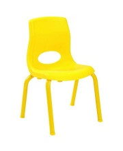 Angeles 10"H MyPosture Chair, Yellow, AB8010PY, Homeschool Classroom Furniture, Flexible Seating, Kids School Desk Chair, Boys-Girls Stackable Chair