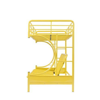 ACME Furniture 02081YL Eclipse Futon Bunk Bed, Twin Over Full, Yellow