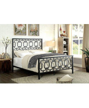 Cece Black Full Metal Construction King Bed by Furniture of America
