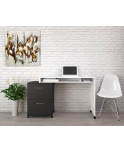 Nexera Essentials Home Office Bundle / 400932 White/Black