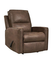 Ashley Furniture Signature Design - Terrington Contemporary Rocker Recliner Chair - Manual Reclining - Harness