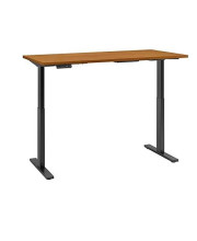 Bush Business Furniture Move 60 Series 60W Height Adjustable Standing Desk in Natural Cherry
