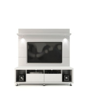Manhattan Comfort Cabrini 71-inch TV Stand with Floating LED TV Panel White