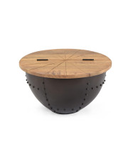 Christopher Knight Home Mabel Coffee Table, Natural, Black