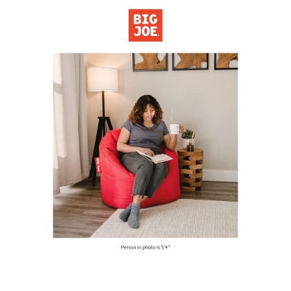 Big Joe Milano Beanbag Chair Red Smartmax