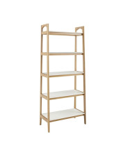 Madison Park Parker Shelf Bookcase with White and Natural Finish MP131-1061