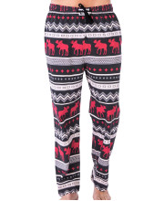 Lazy One Animal Pajama Pants for Men, Mens Separate Bottoms, Lounge Pants, Funny, Humorous, Animal, Fair Isle (cabin Moose, Small)