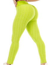 Vicherub Scrunch Butt TIK Tok Leggings for Women Butt Lifting,Workout Yoga Pants Tummy control High Waisted Booty Lift Anti cellulite Textured gym Athletic Running Tights Yellow green Medium