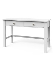 child craft Forever Eclectic Harmony Writing computer Desk with Drawers, Multipurpose Bedroom Writing Table with Storage Space, Small Wood Desk, 48 Inches (Matte White)