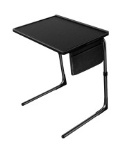 Totnz TV Tray Table, Folding TV Dinner Table comfortable Folding Table with 3 Tilt Angle Adjustments for Eating Snack Food, Stowaway Laptop Stand