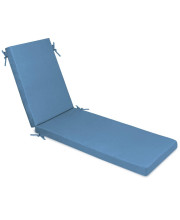 Milliard Memory Foam Outdoor chaise Lounge chair cushion, with Waterproof and Washable cover, Blue, 73x20x25