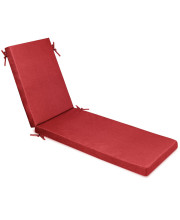 Milliard Memory Foam Outdoor chaise Lounge chair cushion, with Waterproof and Washable cover, Red, 73x20x25