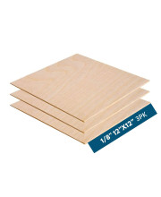 3MM 18 x 12 x 12 Baltic Birch Plywood - BBB grade (3pk) Arts crafts, School DIY, Painting, Wood Engraving, Wood Burning Laser Projects