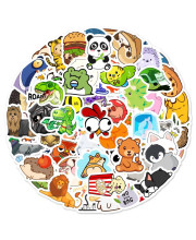 100pcs cartoon Animal Sticker Pack, Vinyl Waterproof Mug Decals for Laptop, car, Bicycle, Bumper, Skateboard, Scrapbook, Water Bottle for Adult Women Teenage girls