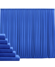 10 ft x 30 ft Wrinkle Free Royal Blue Backdrop curtain Panels, Polyester Photography Backdrop Drapes, Wedding Party Home Decoration Supplies