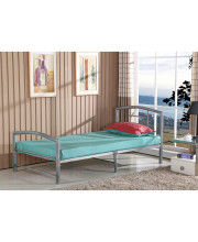 Better Home Products/Welded Steel Frame/Welded Deck/Easy Assembly/Heavy Duty/Built to LAST/500 Pound + CAPACTY Bed/NO Box Spring JUST Mattress (Gray)