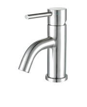 Waterhaus Solid Stainless Steel, Single Hole, Single Lever Lavatory Faucet with Matching Pop-up Waste