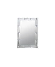 Rectangular Wall Accent Mirror in Mirrored Frame