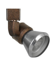 10W Integrated LED Metal Track Fixture with Cone Head, Bronze and Silver