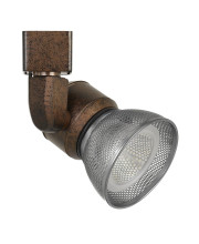 10W Integrated LED Metal Track Fixture with Mesh Head, Bronze and Silver