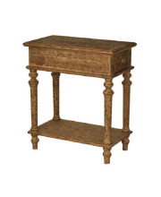 14 X 24 X 30 Brown, 1 Drawer, Pastoral Loft Designed, Wooden - End Table
