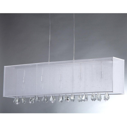 'Jess Crystal And Mesh Bar Chandelier