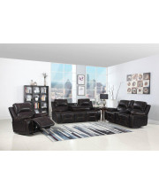 124 Classy Brown Leather Sofa Set