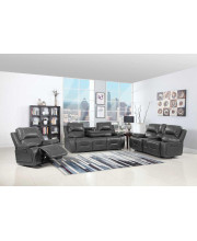 120 Classy Grey Leather Sofa Set