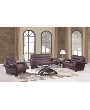 105 Glamorous Brown Leather Sofa Set
