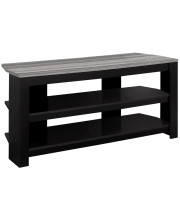 15.5 X 42 X 19.75 Black Grey Particle Board Laminate Tv Stand