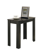 12 X 23.75 X 21.5 Black Grey Particle Board Laminate Mdf Accent Table
