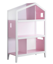 14 X 33 X 50 White Pink Wood Bookcase