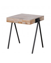 20 Modern Industrial Multi Grain Wood Side End Table