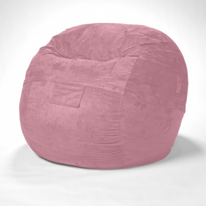 Classic Cozy Rosy Pink Bean Bag Chair